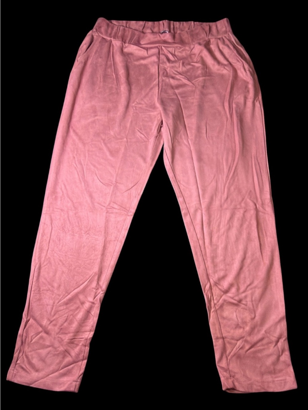 Zara Dusty Rose Short-Sleeve Top & Straight-Leg Pants - Picture 2 of 5